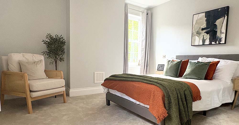 Bedroom displaying quality craftmanship