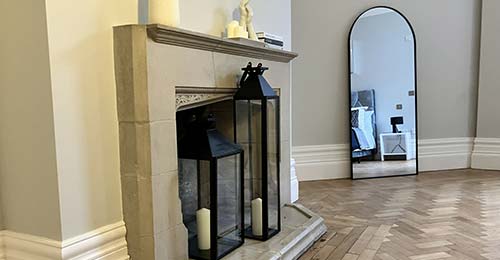 Officers Park fireplace